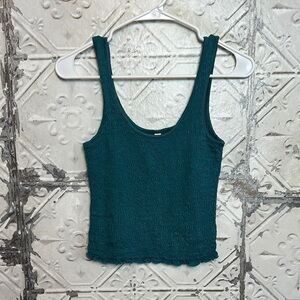 Sabrina Carpenter for Aeropostale blue rucched tank